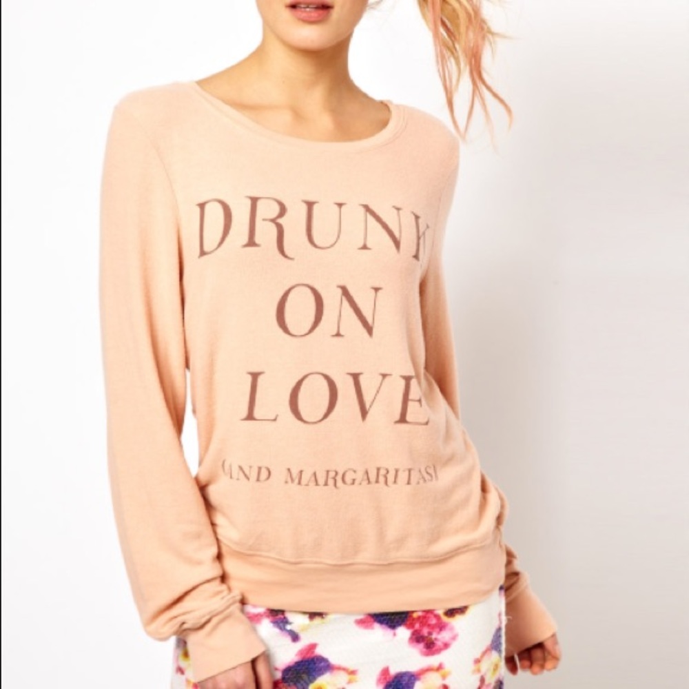 ✨Wildfox “Drunk on Love and Margaritas” Sweatshirt